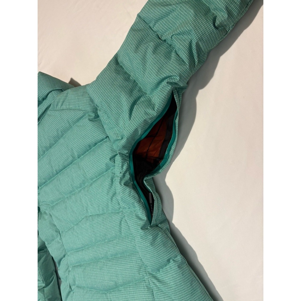 Orage Puffer Ski Jacket Feather Down Fill  Prime 20  Women's Medium Aqua No Hood - Picture 11 of 16